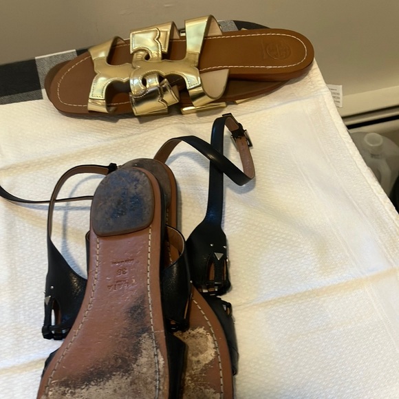 Alaia Black Edgy Studded Sandals - Picture 3 of 4